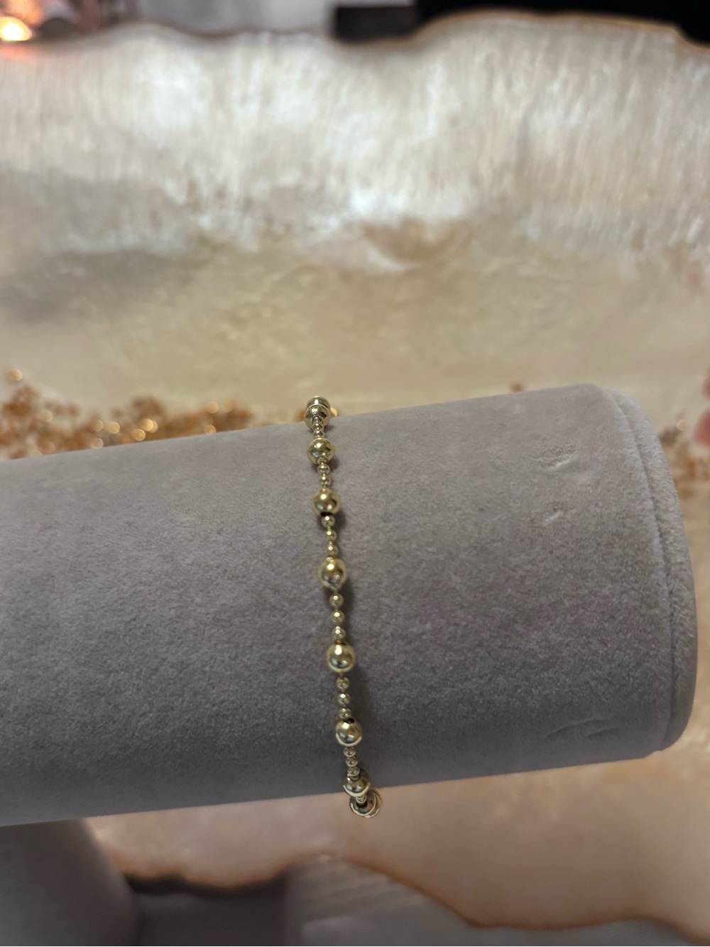 Gold Beaded Bracelet